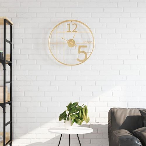 Wanduhr Ø50 Cm Eisen | Farbe: Gold