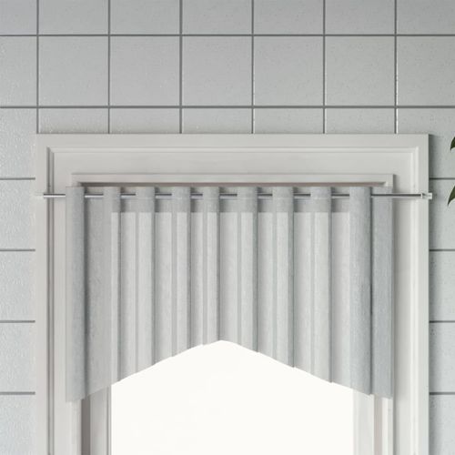 Gardinenstangen 2 Stk. Weiß Und Silbern Aluminium | Größe: 90-130 cm