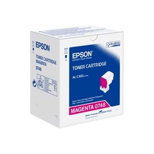 Original Epson Workforce AL-C 300 DTN (C13S050748 / 0748) Toner Magenta