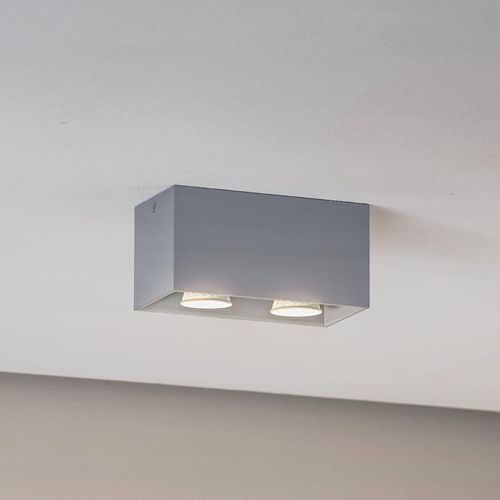 Deckenleuchte Ara Maxi aus Aluminium 2fl. grau