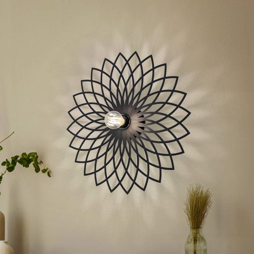 Wandlampe Fellini MR-987 Lochmuster Ø50cm schwarz