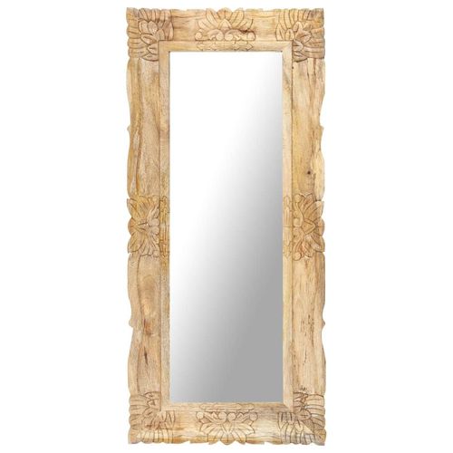 Spiegel Mango Massivholz | Farbe: Braun | Größe: 110 x 50 cm