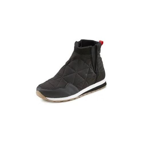 Winterstiefelette VIVANCE, Damen, Gr. 35, schwarz, Obermaterial: 50% Lederimitat, 50% Nylon. Futter: 100% Textilmaterial. Decksohle: 100% Textilmaterial. Laufsohle: 100% Synthetik, unifarben, casual, Schuhe, in modischer Stepp-Optik, Ankle Stiefeletten, Outdoor Boots, Sneaker