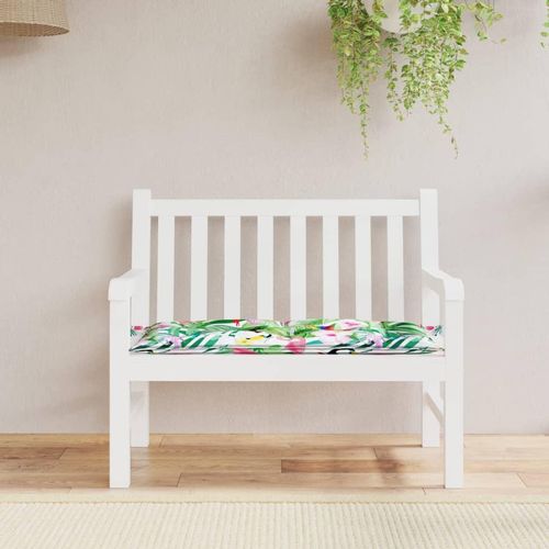 Gartenbank-Auflage 110X50X7 Cm Stoff | Farbe: Grün und Rosa