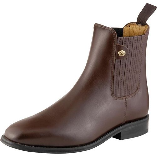 Königs Stiefelette Salzburg braun Nappa Leder Zugstiefelette weich gepolstert , Königs Größe Stiefeletten:2.5