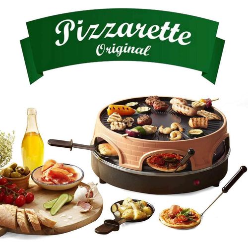 Emerio Kombi-Pizza Ofen,Pizzarette,Raclette,Grill, 6 Pers.