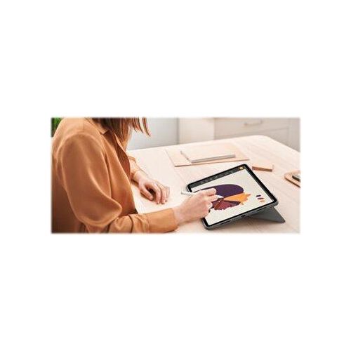Logitech Combo Touch - Tastatur und Foliohülle - mit Trackpad - hintergrundbeleuchtet - Apple Smart connector - QWERTY - GB - Oxford Gray - für Apple 12.9-inch iPad Pro (5. Generation)