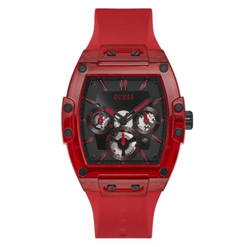 Guess Phoenix Uhr Rot Rot One Size