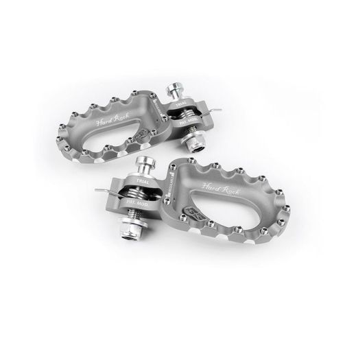 S3 Hard Rock Fußrasten Aluminium silber
