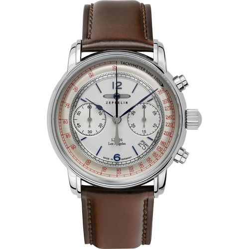 Zeppelin 8614-5 Herren-Chronograph Automatik LZ126 Los Angeles mit Lederband