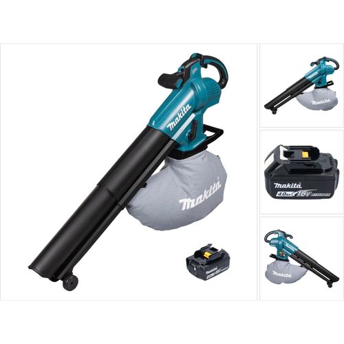 Makita DUB 187 M Akku Laubbläser und Laubsauger 18 V Brushless + 1x Akku 4,0 Ah - ohne Ladegerät
