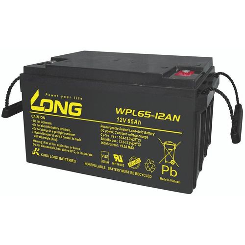 KUNG LONG Blei-Akkumulator Longlife WPL65-12AN-M, 12 V-, 65 Ah
