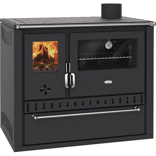 Kochen Kaminofen Holzofen mit Backofen Prity GT FS S DR Black