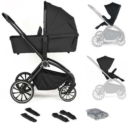 BabyGo 2in1 Kombikinderwagen Harmony, black