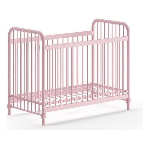 Babybett Kay 131x71x102 Gitterbett Metall Pink matt