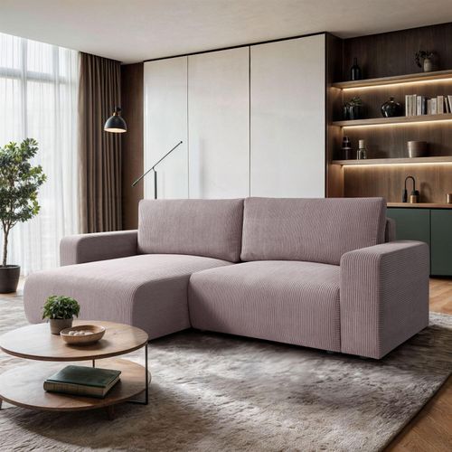 Polster-Ecksofa OPERA mit Schlaffunktion und Bettkasten, Poso 27