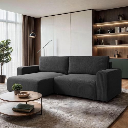 Polster-Ecksofa OPERA mit Schlaffunktion und Bettkasten, Poso 34