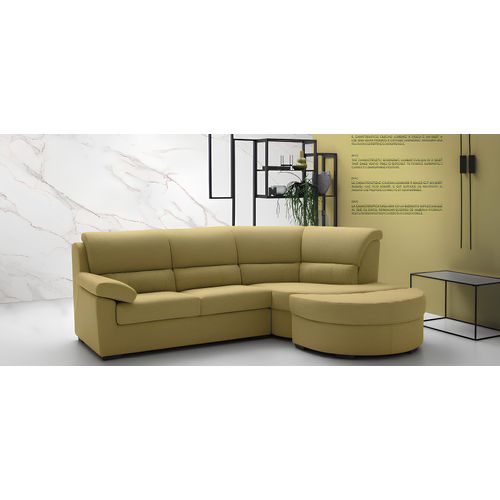 Italien Möbel Textil Gelb Moderne Luxus Ecke Couch L-Form Edel Modern alfitalia