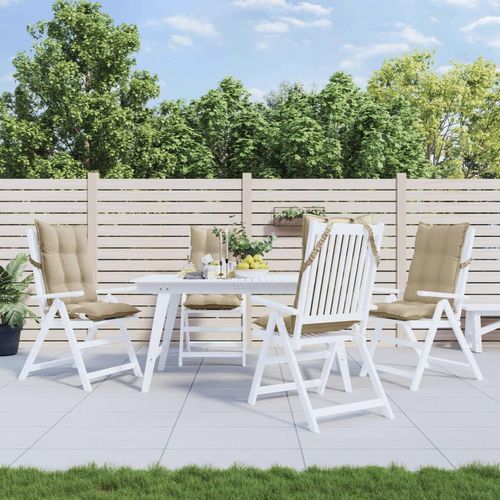 Hochlehner-Auflagen 2 Stk. Oxford-Gewebe | Anzahl im Paket: 4 | Farbe: Beige