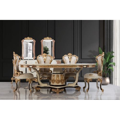 Klassischer Luxus Tisch Holz Tische Barock Rokoko Antik Stil Ess Wohn Zimmer neu