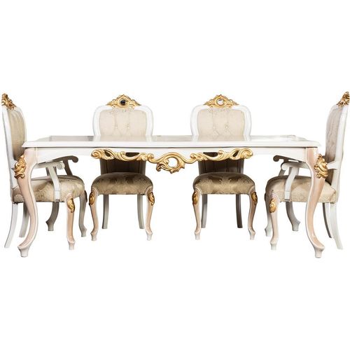 Tisch Klassischer Luxus Holz Tische Barock Rokoko Antik Stil Ess Wohn Zimmer