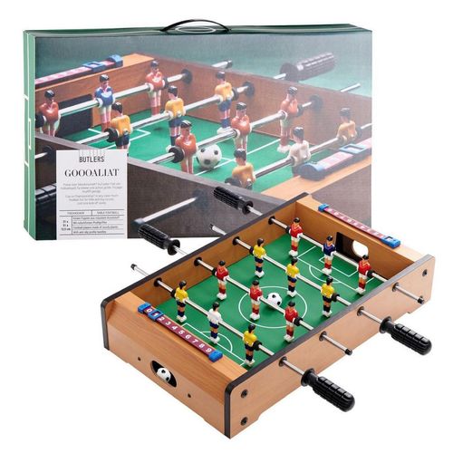 Butlers Tischkicker Goooaliat , Mehrfarbig , Kunststoff, Holzwerkstoff , 51x10x31 cm , Freizeit, Sport & Fitness, Spieltische