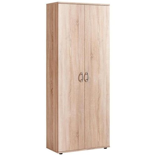 Carryhome Schuhschrank Talent , Sonoma Eiche , Holzwerkstoff , 5 Fächer , 70x176x35 cm , Garderobe, Schuhaufbewahrung, Schuhschränke