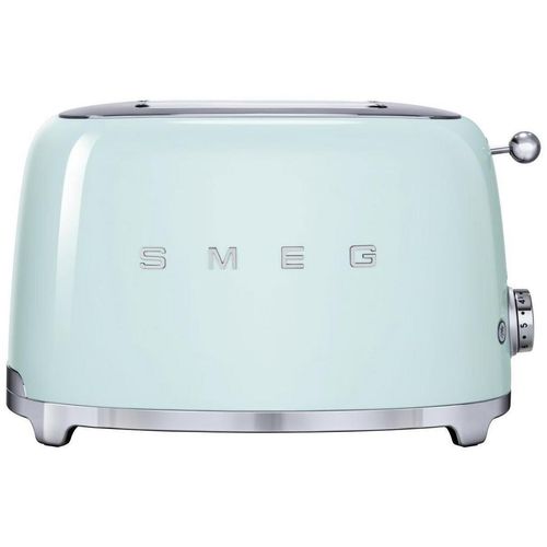 Smeg Toaster 50´s Style , Hellgrün , Metall , 32.5x19.8x19.5 cm , Krümelschublade, Auftaufunktion, Aufwärmfunktion, Schnellstoppfunktion,
