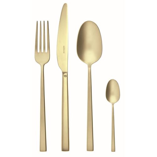 Sambonet Besteckset Rock Antique , Gold , Metall , 24-teilig , lebensmittelecht , Essen & Trinken, Besteck, Besteck-Sets
