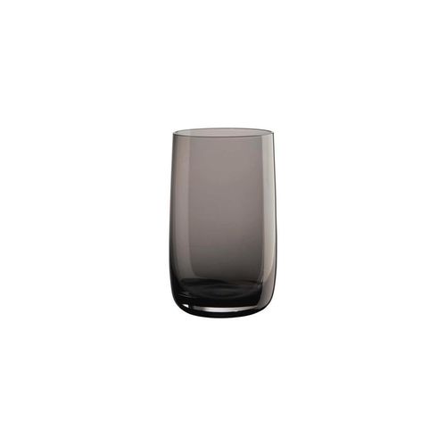 ASA Longdrinkglas Sarabi , Grau , Glas , 400 ml , mundgeblasen , Essen & Trinken, Gläser, Longdrinkgläser
