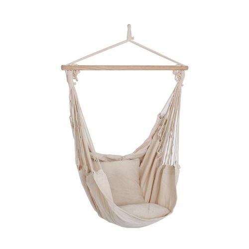 Xxxl Hängesessel , Beige , Textil , Füllung: Baumwollfüllung , 90x120x60 cm , Gartenmöbel, Hängesessel