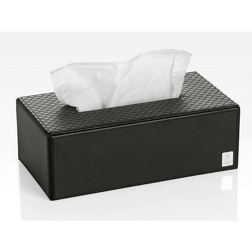 Joop! Papierspender Joop! Bathline , Schwarz , Kunststoff , eckig , 25x8x12.5 cm , Badaccessoires, Waschplatzzubehör, Kosmetikdosen
