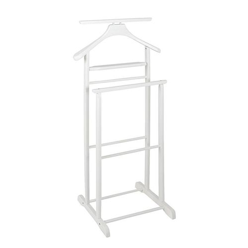 Xxxl Herrendiener , Weiß , Holz , Kiefer , massiv , 47x102x36 cm , Hosenhalter , Schlafzimmer, Herrendiener
