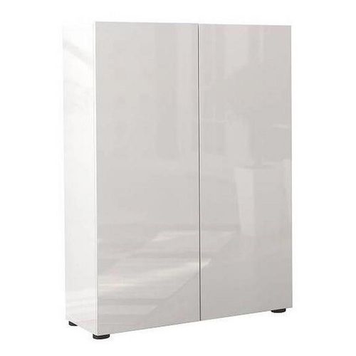 Schuhschrank , Weiß , Holzwerkstoff , 5 Fächer , 80x115x34 cm , erweiterbar, Typenauswahl, Beimöbel erhältlich , Garderobe, Schuhaufbewahrung,
