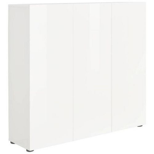Schuhschrank , Weiß , Holzwerkstoff , 10 Fächer , 120x115x34 cm , Typenauswahl, Beimöbel erhältlich , Garderobe, Schuhaufbewahrung, Schuhschränke