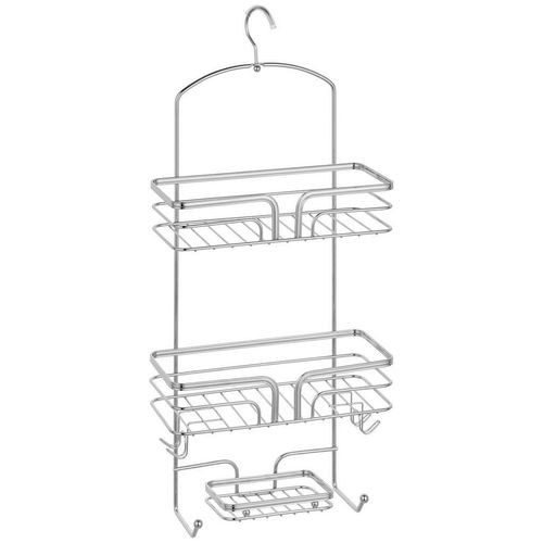 Xxxl Duschregal , Edelstahl , Metall , eckig , 28.5x65.5x12 cm , Badaccessoires, Duschzubehör, Duschregal