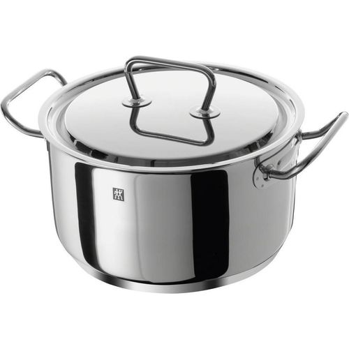 Zwilling Kochtopf Twin Classic , Silber , Metall , 6,0 L , rund , Messskala, backofengeeignet,backofengeeignet , Kochen, Töpfe, Kochtöpfe