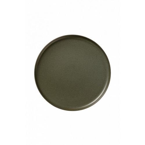 ASA Dessertteller Coppa Nori , Dunkelgrün , Keramik , Uni , rund , 1.5 cm , handgemacht , Essen & Trinken, Geschirr, Teller, Kuchenteller