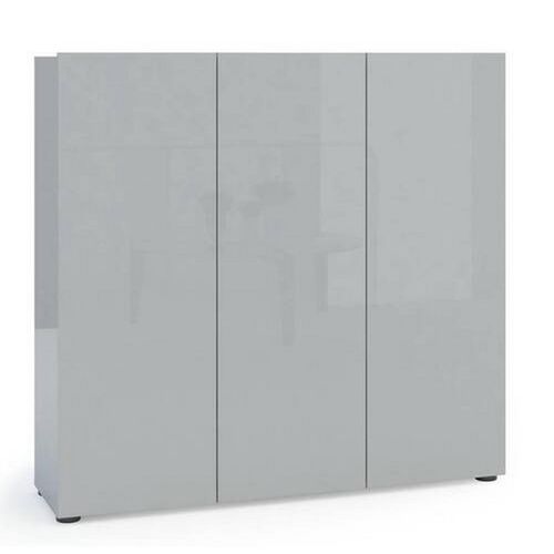 Xora Schuhschrank , Grau , Holzwerkstoff , 10 Fächer , 120x115x34 cm , Garderobe, Schuhaufbewahrung, Schuhschränke