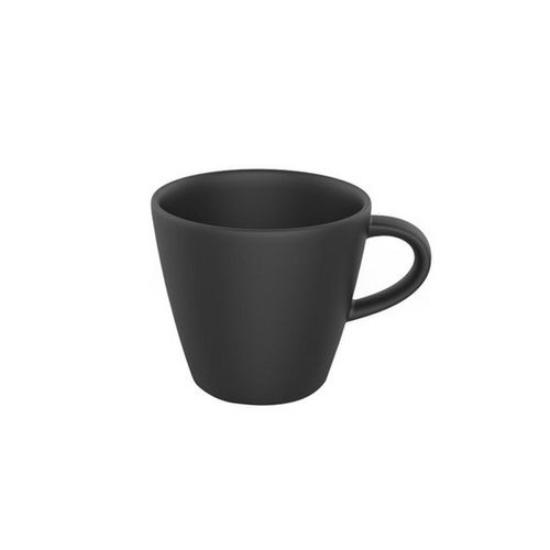 Villeroy & Boch Kaffeetasse Manufacture Rock , Schwarz , Keramik , Uni , 220 ml , Kaffee & Tee, Tassen, Kaffeetassen