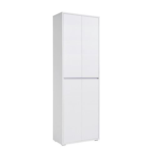 Xora Schuhschrank , Weiß , Holzwerkstoff , 10 Fächer , 70x210x34 cm , Typenauswahl , Garderobe, Schuhaufbewahrung, Schuhschränke