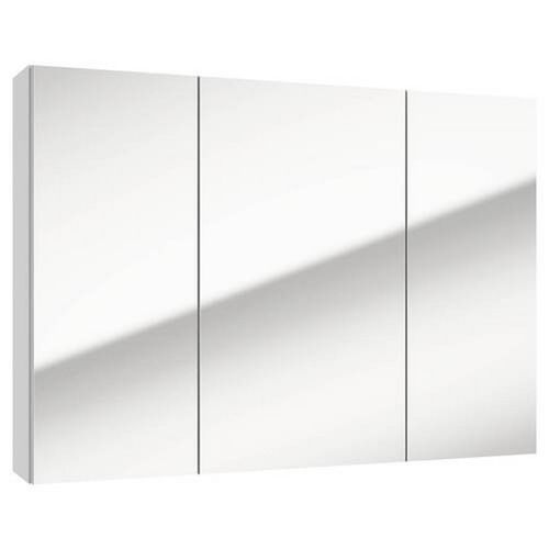 Mid.you Spiegelschrank , Weiß , Glas , 4 Fächer , 85x60x15 cm , Soft-Close-System , Badezimmer, Badezimmerspiegel, Spiegelschränke