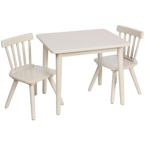 Jimmylee Kindersitzgruppe , Beige , Holz , Kautschukholz , vollmassiv , Kinder- & Jugendzimmer, Kindermöbel, Kindersitzmöbel & -tische,