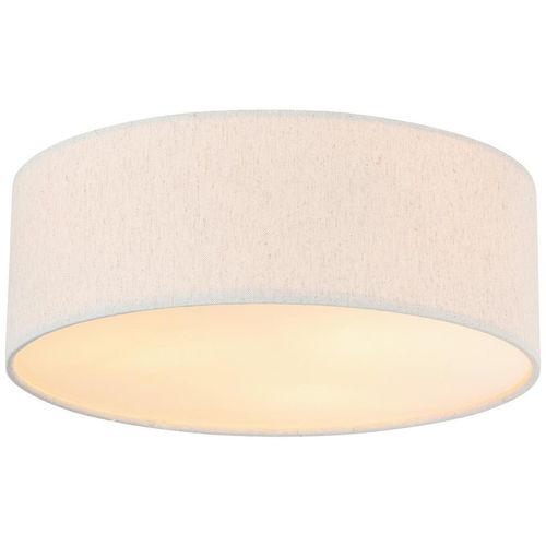 Novel Deckenleuchte , Natur, Weiß , Metall, Kunststoff, Textil , 13 cm , Lampen & Leuchten, Innenbeleuchtung, Deckenleuchten
