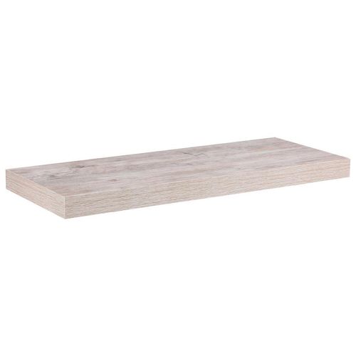 Carryhome Wandboard , Weiß, Eiche , Holzwerkstoff , 60x3.8x23.5 cm , Wohnzimmer, Regale, Wandboards