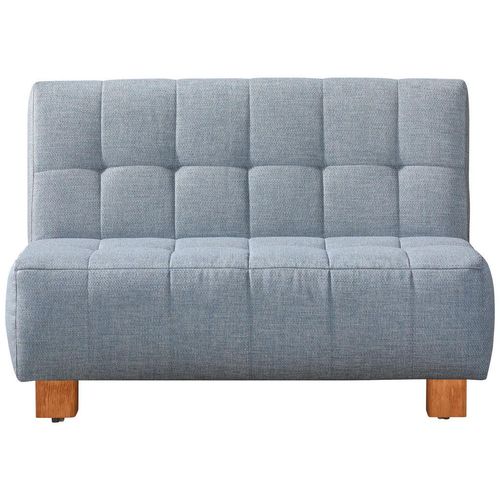 Novel Schlafsofa , Hellblau , Textil , Eiche , Uni , 2-Sitzer , 125x92x102 cm , Fußauswahl, Stoffauswahl , Kinder- & Jugendzimmer, Jugendmöbel,