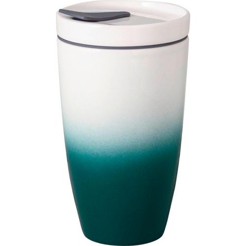 like.Villeroy & Boch Coffee-To-Go-Becher TO GO, TO Stay , Dunkelgrün , Kunststoff, Keramik , 0,35 L , Kaffee & Tee, Tassen, Thermobecher