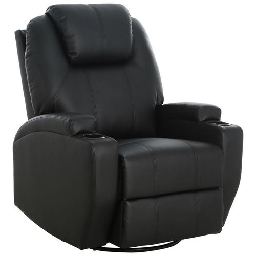 P & B Massagesessel , Schwarz , Textil , 86x110x96 cm , Relaxfunktion , Stühle