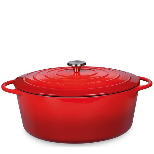 Küchenprofi Bratentopf Provence , Rot , Metall , 6 L , 13 cm , Kochen, Töpfe, Bräter