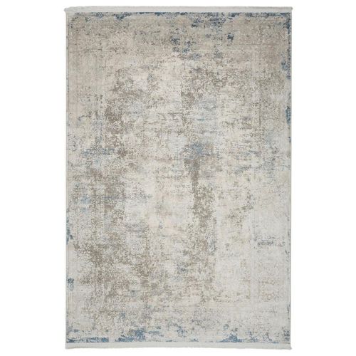 Dieter Knoll Vintage-Teppich Peresphone blau , Blau , Textil, Naturmaterialien , Abstraktes , rechteckig , 160x230 cm , leicht zusammenrollbar ,